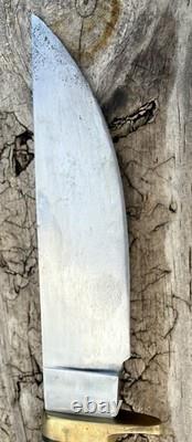 Marbles Ideal Fixed Blade Hunting Knife Stacked Leather Handle Sheath