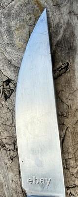 Marbles Ideal Fixed Blade Hunting Knife Stacked Leather Handle Sheath