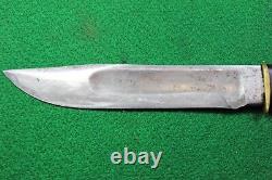 Marbles M. S. A. Gladstone, Mich. Ideal Hunting Knife Stag Butt with Original Sheath