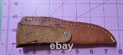 Marbles Model 99 Fixed Blade Knife Sport Stacked Leather Handle Hunting Sheath