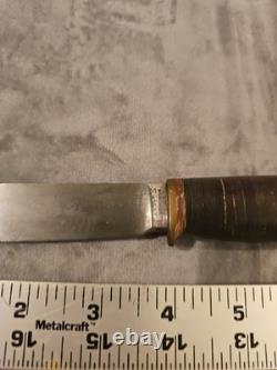 Marbles Pat. 19 6 Woodcraft Knife 3/8 Nut Handle Is Loose