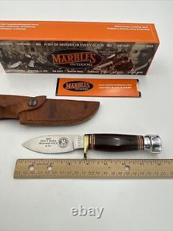 Marbles Sport Fixed Blade Knife Original Box Hunting Sheath Trapshooting Award