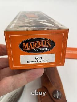 Marbles Sport Fixed Blade Knife Original Box Hunting Sheath Trapshooting Award