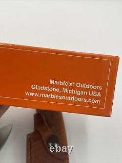 Marbles Sport Fixed Blade Knife Original Box Hunting Sheath Trapshooting Award