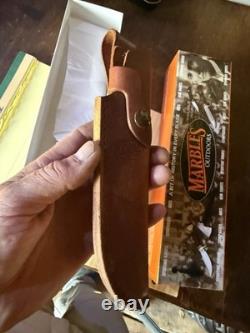 Marbles Webster Marble HUNTING KNIFE -6 IDEAL-BNEW IN BOX-LEATHER SHEATH