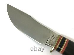 Marbles Woodcraft Knife Buffalo Handle Stag Pommel Vintage + Sheath Box 5183-LLT