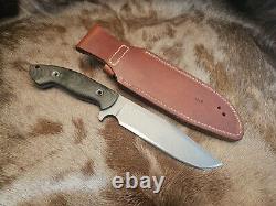 Marcus Lin Knife Custom Large Field Bowie Original Sheath