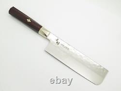 Mcusta Zanmai Seki Japan 165mm Japanese Nakiri Damascus Kitchen Cutlery Knife