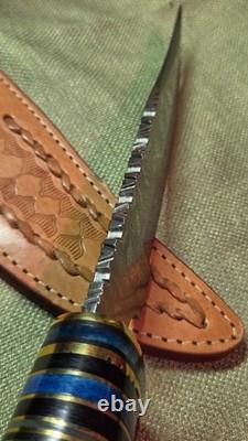 Michael Klaas Espana (Spain), 13in Custom Knife & Leather Sheath (NICE)