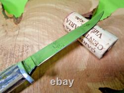 Mid Century Vintage Queen Bird & Trout Knife with Original Sheath