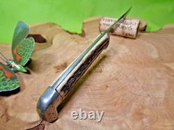Mid Century Vintage Queen Bird & Trout Knife with Original Sheath