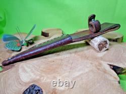 Mid Century Vintage Queen Bird & Trout Knife with Original Sheath