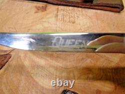 Mid Century Vintage Queen Bird & Trout Knife with Original Sheath