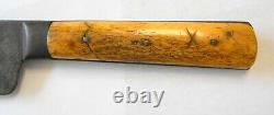 Mid-late 1800s Sheffield Fur Trade Hunting Skinning Knife Hand Stitched Sheath