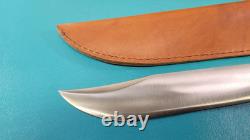 Mint Marble's Trailmaker Stacked Leather Hunting Bowie Knife + Sheath & Box