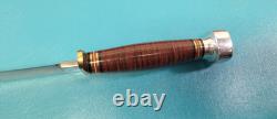 Mint Marble's Trailmaker Stacked Leather Hunting Bowie Knife + Sheath & Box