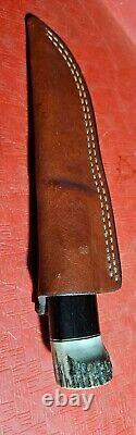 Morseth Knife 1991 19MORSETH91 NESMUK Ebony Wood Stag Pommel