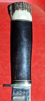 Morseth Knife 1991 19MORSETH91 NESMUK Ebony Wood Stag Pommel