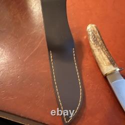 Muela Cougar CI13A Hunting Knife 13cm Stainless Straight Blade Stag Sheath