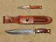 Muela Hunting Bowie Knife Double Knife With Sheath Made In Spain 13.5 MINT COND