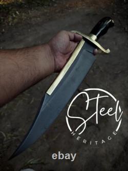 Musso Custom Handmade Bowie/Hunting Knife Vintage Style (Collector's Edition)