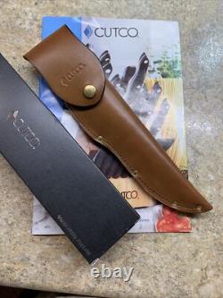 NEW CUTCO Sportsman 1769 DD Serrated Hunting Knife Classic Brown Leather Sheath