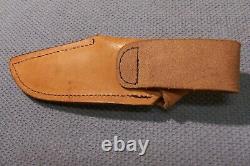 NICE BlackJack Trail Guide Hunting Knife with Leather Case A 2 Tool Steel USA