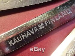 NICE lot of 5 SMALLER HANDMADE SIGNED BLADES KNIVES PUUKKO FINLAND FINNISH