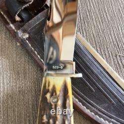 NM, Gorgeous, Case XX 523-5, 1965-1979, Stag, Orig. Sheath