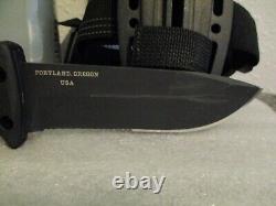 NOS GERBER EDGE INFANTRY KNIFE BLACK WithORIG SHEATH & BOX STORE DISPLAY C-INFO