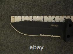 NOS GERBER EDGE INFANTRY KNIFE BLACK WithORIG SHEATH & BOX STORE DISPLAY C-INFO