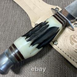 NOS, Vintage Nicul, Inox, Portugal, Stag, Orig. Sheath