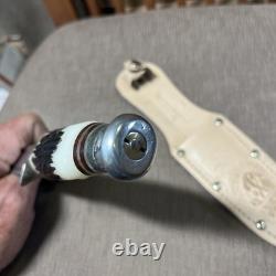 NOS, Vintage Nicul, Inox, Portugal, Stag, Orig. Sheath