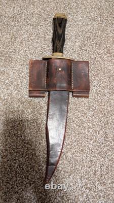 Nachez Cold Steel Bowie Knife With Custom Leather Sheath
