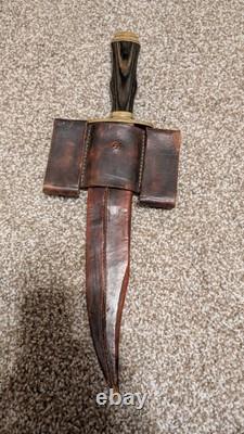 Nachez Cold Steel Bowie Knife With Custom Leather Sheath