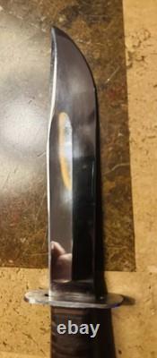 Near Excellent Western G46-6 WW2 Fixed Blade And Sheath Near Excellent Western G46-6 WW2 Fixed Blade And Sheath