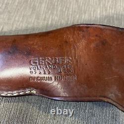 Near Mint, Vintage, Gerber Magnum Hunter, Original Sheath, Amorhide Handle