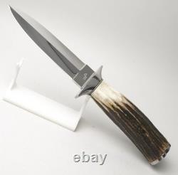 Nice! Custom Ray Beers One-of-a-kind Handmade Genuine Stag Handle Boot Knife