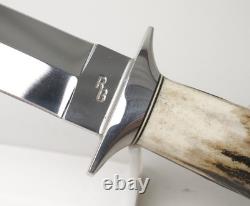 Nice! Custom Ray Beers One-of-a-kind Handmade Genuine Stag Handle Boot Knife