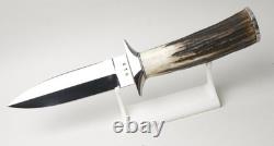 Nice! Custom Ray Beers One-of-a-kind Handmade Genuine Stag Handle Boot Knife
