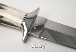 Nice! Custom Ray Beers One-of-a-kind Handmade Genuine Stag Handle Boot Knife