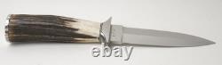 Nice! Custom Ray Beers One-of-a-kind Handmade Genuine Stag Handle Boot Knife