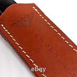 Nice Used Paragon Carolina Skinner Lee/Herron Design Knife with Sheath Seki Japan