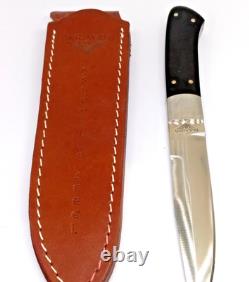 Nice Used Paragon Carolina Skinner Lee/Herron Design Knife with Sheath Seki Japan