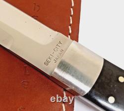 Nice Used Paragon Carolina Skinner Lee/Herron Design Knife with Sheath Seki Japan