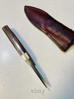 Nice Vintage Old Timer Schrade 1560T Fixed Blade Knife With Sheath