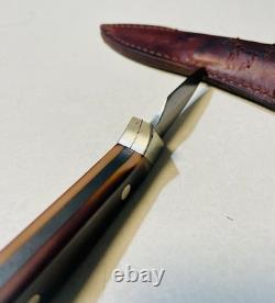 Nice Vintage Old Timer Schrade 1560T Fixed Blade Knife With Sheath