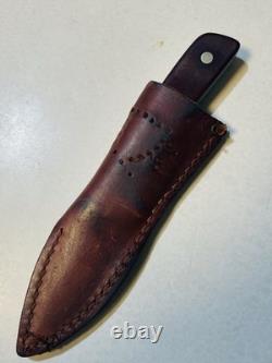 Nice Vintage Old Timer Schrade 1560T Fixed Blade Knife With Sheath