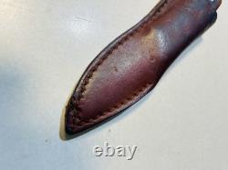 Nice Vintage Old Timer Schrade 1560T Fixed Blade Knife With Sheath