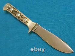 Nm Vintage Schlieper Eye Brand Germany#381 Trophy Line Stag Hunting Knife Sheath